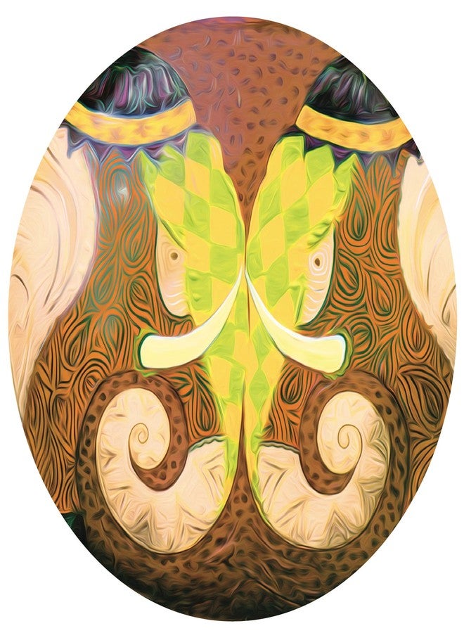 Real Art | Block Decor | Wall Hanging Plate 7" | 4 Pcs | Fine Bone China | Gift Packing - Image 2